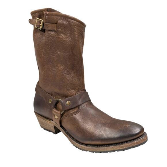 Vintage Shoe Company Eliza Slouch Harness Boots EUC $328 Size 8.5M   S3187 - Picture 2 of 12